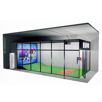 Simulateur de frappe de baseball en salle, cage de frappe, machine de simulation de baseball