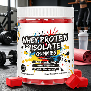 Proteína de Suero de Leche Aislada para Nutrición Deportiva, Marca Privada OEM, para Desarrollo Muscular y Aporte Diario de Proteínas, Gomitas para Aumentar Masa Muscular - Product Image 1