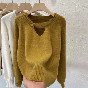 Maglione da Donna Personalizzato con LOGO OEM, Manica Lunga, Jacquard, Pullover Lavorato a <span class=keywords><strong>Maglia</strong></span>, Abbigliamento Invernale - Product Image 1