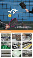 Ensemble de raquettes de pickleball en fibre de verre, surface texturée brute, technologie d'absorption des chocs, vente en gros directe d'usine