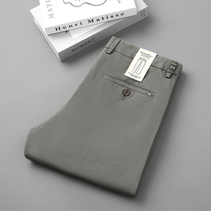 Nuovi <span class=keywords><strong>Pantaloni</strong></span> Casual Autunnali a Vita Media con Chiusura a Zip, Moda Versatile, <span class=keywords><strong>Pantaloni</strong></span> <span class=keywords><strong>Classici</strong></span> di Alta Gamma in Stile Europeo per <span class=keywords><strong>Uomo</strong></span> - Product Image 6