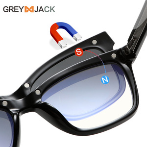 Lunettes de soleil magnétiques Greyjack pour femmes, monture TR90, verres TAC polarisés, protection contre la lumière bleue, protection UV 100%, anti-éblouissement - Product Image 2