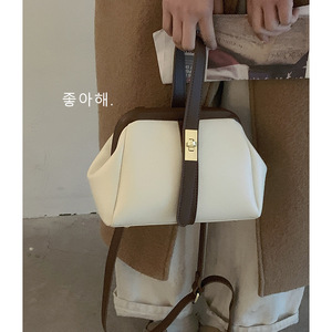 Sac à main color-block pour femmes, nouvelle mode <span class=keywords><strong>2022</strong></span>, sac rétro à clip, texture de haute qualité, élégant, polyvalent, sac bandoulière carré - Product Image 4