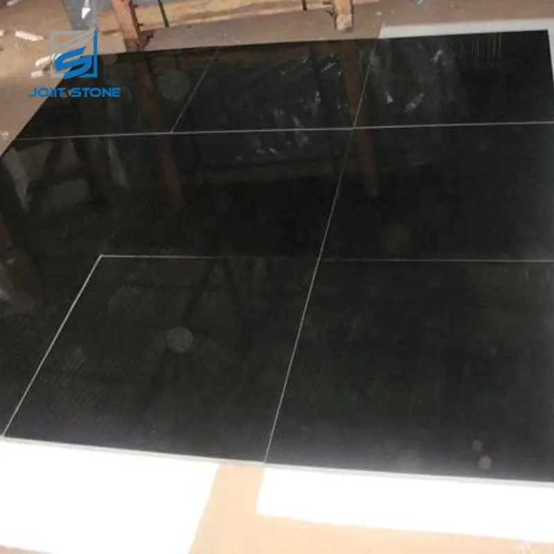 Polished 60x30 Mongolia Black Granite Tiles for Flooring