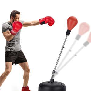 Saco de Boxeo de Cuero Speed Ball - Altura Ajustable y Ecológico Glory & Honor - Product Image 1