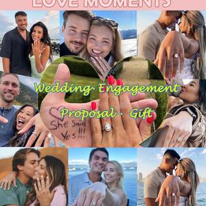 Anillo de Halo de Oro Rosa de 14K con Moissanita de Corte Redondo de 0.6ct, Estilo Romántico, para Aniversario/Anillo de Compromiso - Product Image 6