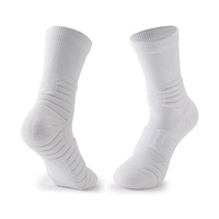 Chaussettes mi-mollet Elite Basketball pour enfants hommes Chaussettes épaissies antidérapantes en maille respirantes et antidérapantes