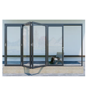 <span class=keywords><strong>Born</strong></span> Factory Direct Design américain balcon intérieur panoramique gauche et droite fenêtre pliante en alliage d'aluminium - Product Image 1