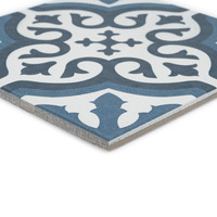 Azulejo Decorativo Clásico de Londres, 12x12 Pulgadas, para Piso y Pared