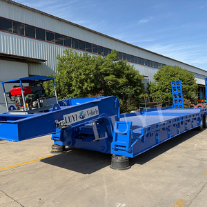 3/4/5 trục 40/60/70/80 tấn nhiệm vụ nặng nề cổ ngỗng thủy lực đoạn đường nối thấp loader/lowbed/<span class=keywords><strong>lowboy</strong></span> thấp giường Trailer xe tải bán trailers - Product Image 2