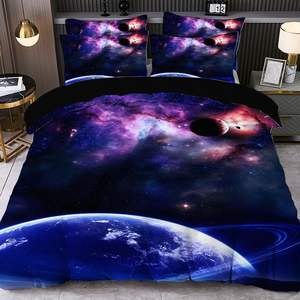 Parure de lit avec housse de <span class=keywords><strong>couette</strong></span> et taies d'oreiller, taille complète/queen, impression numérique 3D, drap-housse, 100% polyester, <span class=keywords><strong>petit</strong></span> MOQ, bon <span class=keywords><strong>prix</strong></span>, moins cher - Product Image 3