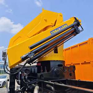 Fabrikpreis Kleiner LKW-Montierter 2-Tonnen-, 3-Tonnen-, 6-Tonnen-Hydraulikkran mit Ausleger zum Verkauf – Knickauslegerkran - Product Image 1