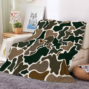 Couverture en peluche douce et chaude à imprimé vache camouflage animaux de la ferme occidentale, idéale pour la maison, la voiture, l'avion, les voyages et le camping (vente en gros) - Product Image 1