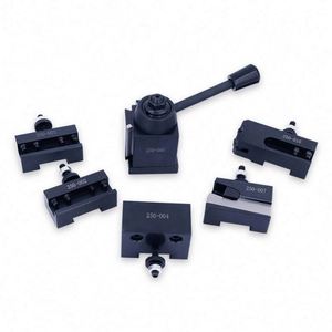 TEBAK 250-107 Portautensili a Cambio Rapido Tipo Pistone Americano /GIB Set da 6 Pezzi -110 per Tornio - Product Image 1