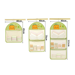 Lingerie And Sock Storage <b>Hanging</b> Bag Double Layer Mesh Organizer For <b>Wardrobe</b> Door Back Inside Bedroom Use - Product Image 2