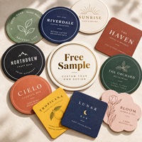 Sous-verres en papier imprimés sur mesure en gros, sous-verres absorbants jetables pour hôtels, restaurants, KTV, tasses à bière et à café