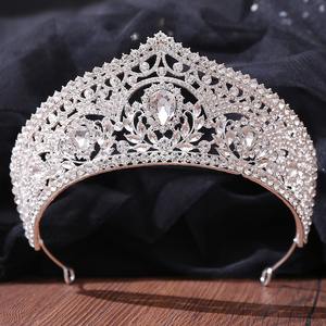 Luxe Klassieke Bruid Haar Bruiloft Hoofdtooien Crystal Strass Tiara Kronen Voor Of Zoete Optocht Verjaardag Prom Huwelijksfeesten - Product Image 6