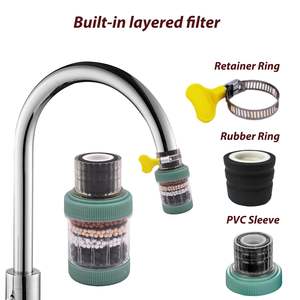 Keran dengan <span class=keywords><strong>filter</strong></span>, mengandung karbon aktif, dapat dipasang di dapur, kamar mandi dapat menghilangkan logam berat dan air keras - Product Image 3