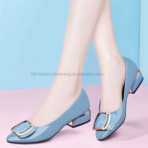 On Elegant Pump Shoes Ladies PU Leather Comfortable <b>Flat</b> Loafers Women Causal Work Shoe - Product Image 2