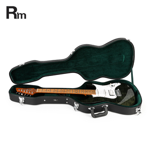 Étui de guitare en bois de profession arc-en-ciel personnalisé fabriqué à la main avec protection durable étui pour instruments électriques - Product Image 1