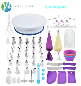 <span class=keywords><strong>Set</strong></span> <span class=keywords><strong>di</strong></span> 78 pezzi per decorare torte, kit <span class=keywords><strong>di</strong></span> accessori per <span class=keywords><strong>pasticceria</strong></span> in plastica, <span class=keywords><strong>set</strong></span> <span class=keywords><strong>di</strong></span> strumenti per la <span class=keywords><strong>pasticceria</strong></span> domestica. - Product Image 2