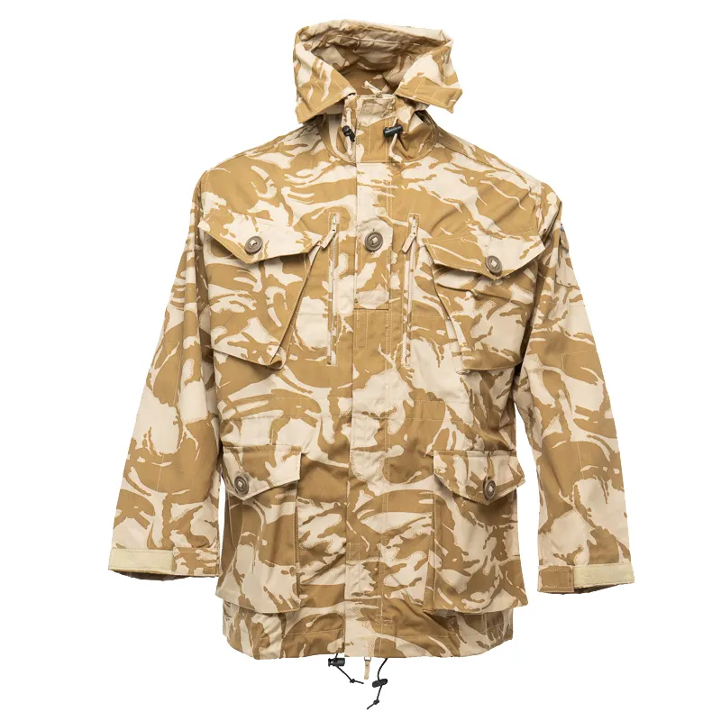 패션 영국 S95 사막 위장 윈드 브레이커 유니폼 위장 재킷 야외 전투 코트 전술 윈드 브레이커