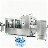 Ligne de remplissage d'eau pétillante entièrement automatique à écran tactile en acier inoxydable 304/316, haute capacité 1000-50000