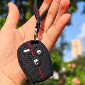 Housse de <span class=keywords><strong>clé</strong></span> en silicone, <span class=keywords><strong>porte</strong></span>-clés pour Renault Clio 3 Logan 2 <span class=keywords><strong>Dacia</strong></span> Duster Sandero Stepway Lada Largus pour Nissan Almera Terrano - Product Image 6