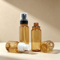 Botol Semprot Wajah PET Berkualitas Tinggi 60 80 120 150ml dengan Pompa Tekan Bentuk Silinder Kosmetik