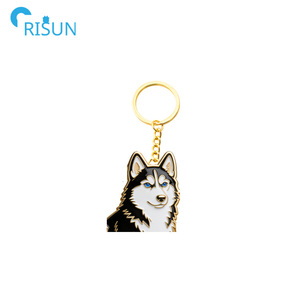 Porte-clés personnalisés en forme de chien (Teddy, Sausage Dog, Shiba Inu, Teckel, Husky, Chien Fantôme, <span class=keywords><strong>Chiot</strong></span>) avec logo sur mesure, en forme de crème, pour usine - Product Image 6