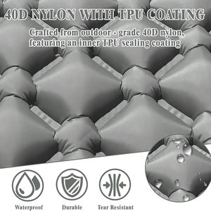 Matelas gonflable <span class=keywords><strong>de</strong></span> camping portable, <span class=keywords><strong>lit</strong></span> <span class=keywords><strong>de</strong></span> <span class=keywords><strong>camp</strong></span> <span class=keywords><strong>pliable</strong></span>, coussin <span class=keywords><strong>de</strong></span> couchage, couverture <span class=keywords><strong>de</strong></span> pique-nique, tapis <span class=keywords><strong>de</strong></span> voyage avec pompe intégrée pour l'extérieur - Product Image 4