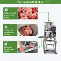 Machine à Hamburger Électrique Manuelle Automatisée pour la Préparation de Nuggets de Poulet, de Galettes Congelées et de Burgers (Type Jamaïque)