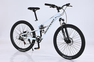 Bicicleta de montaña de <span class=keywords><strong>doble</strong></span> suspensión, bicicleta de montaña de carbono de 27,5 pulgadas, marco de <span class=keywords><strong>Mtb</strong></span> con freno de disco <span class=keywords><strong>doble</strong></span> de acero de 26 pulgadas con velocidad Variable - Product Image 2