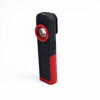 Lampe de travail LED portable, lampe de poche magnétique Pivot COB avec base magnétique pivotante à 180 degrés et crochet de suspension à 360 degrés