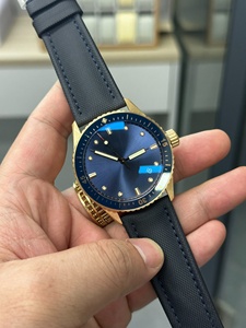 Reloj de Buceo Automático Premium para Hombre, Esfera Azul con Efecto Rayos de Sol, Luminoso, Resistente al Agua, Correa de Nailon Negra, Reloj de Lujo para Hombre - Product Image 2