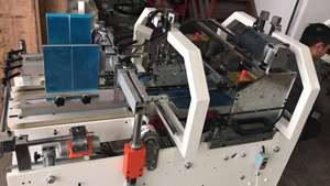 ZH-900F électrique automatique boîte à gâteaux dossier 4 6 coin collage Machine avec Guer serrure fond métal matériel pour emballage alimentaire - Product Image 4