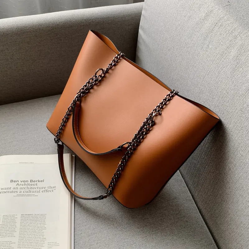 Retro Solid Color Tote Bag High Quality Leather Shoulder Bags for Women 2022 New Simple Ladies Crossbody Bag Designer Handbags
