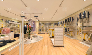 Présentoir de vêtements pour enfants personnalisé à la mode magasin de vêtements pour enfants meubles en bois magasin pour bébé Design d'intérieur - Product Image 6