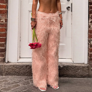 Buy In Bulk China Rabbit Fur Pants Warm, Thickened Wool Material