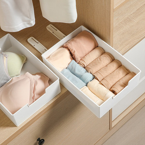 Boîte de rangement coulissante en plastique blanc multi-usage pour armoire de cuisine, tiroir avec rails coulissants pour bouteilles d'épices et - Product Image 4