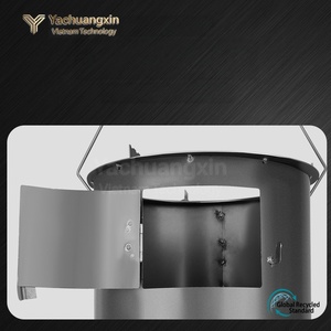 Estufa Portátil de Hierro Fundido para Leña, Calentador para Cocinar al Aire Libre y Acampar, con Asa y Puerta - Product Image 3