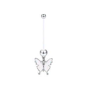 Anneaux de <span class=keywords><strong>nombril</strong></span> de grossesse en acrylique UV 14G, bijoux de <span class=keywords><strong>piercing</strong></span> de maternité flexibles avec breloques pendantes <span class=keywords><strong>pour</strong></span> femmes enceintes - Product Image 4