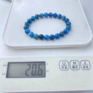 Vendita calda 8mm braccialetto di cristallo curativo naturale <span class=keywords><strong>blu</strong></span> <span class=keywords><strong>Apatite</strong></span> per la casa ornamento - Product Image 6