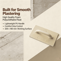 Prix de gros, truelle à plâtrer en mousse de polyuréthane de haute qualité, PU, 14*28 cm