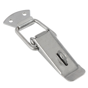 Haidibosi Stainless Steel Duckbill Spring Lock 304 Metal Buckle For Toolbox Wooden <b>Box</b> Cabinet Door Security Durable - Product Image 5