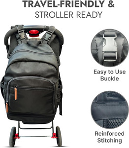 Grand <span class=keywords><strong>sac</strong></span> à langer imperméable et léger, <span class=keywords><strong>sac</strong></span> à dos pour bébé, <span class=keywords><strong>sac</strong></span> à couches avec compartiment isotherme amovible - Product Image 5