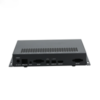 Boîtier de protection électronique en aluminium extrudé IP54 noir anodisé 6063 pour onduleur