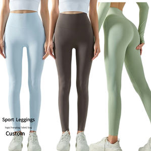 Venta al por mayor Naked Feel High Waist Tummy Control Yoga Leggings Mujeres Running Workout Leggings Fitness Pants Butt Lifting Tights - Product Image 1
