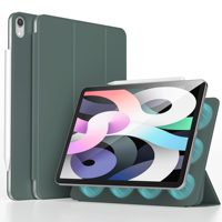 Conception sans cadre aimant arrière à trois volets étui pour tablette de haute qualité populaire en cuir PU couverture intelligente pour ipad pro 234 11 pouces