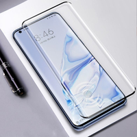 Film en verre trempé 9H HD incurvé 3D avec colle intégrale pour Motorola Edge 50 Ultra, anti-choc, anti-rayures (noir), qualité A++ pour téléphone portable